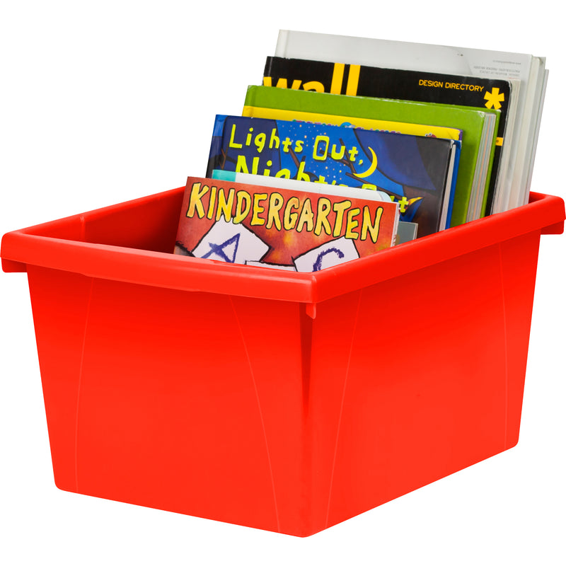 4 Gallon Storage Bin, Red