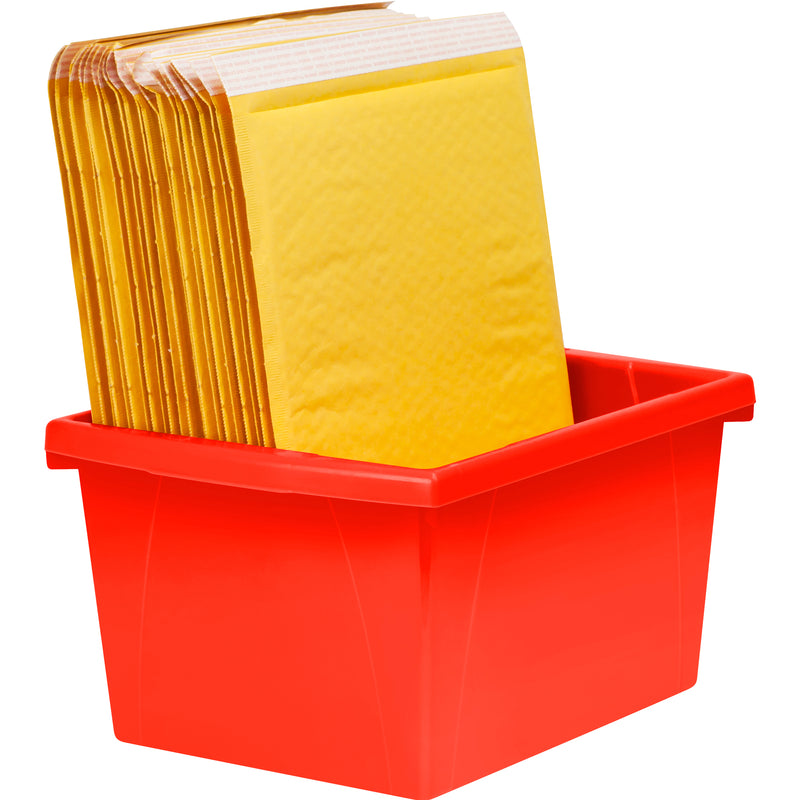 4 Gallon Storage Bin, Red