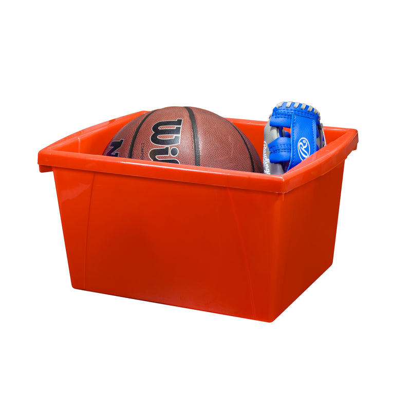 4 Gallon Storage Bin, Red
