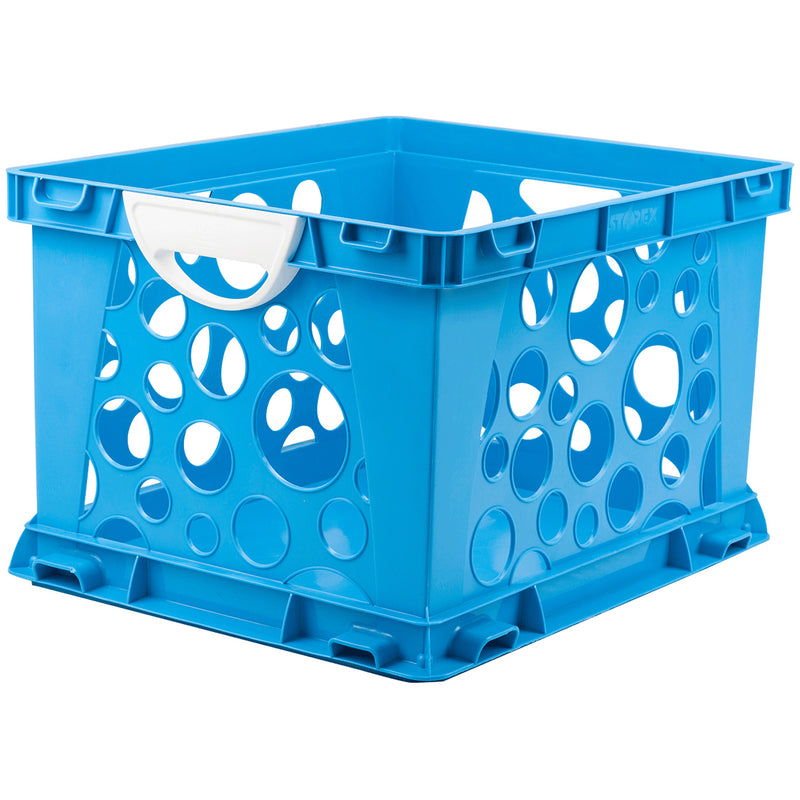 Premium File Crate W Handles Blue Classroom