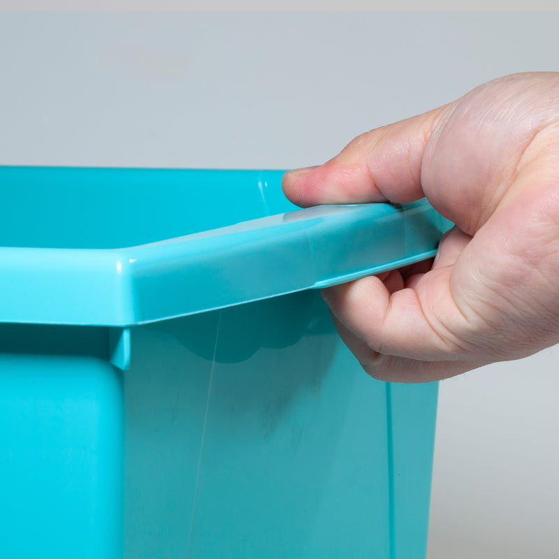 4 Gallon Storage Bin, Teal