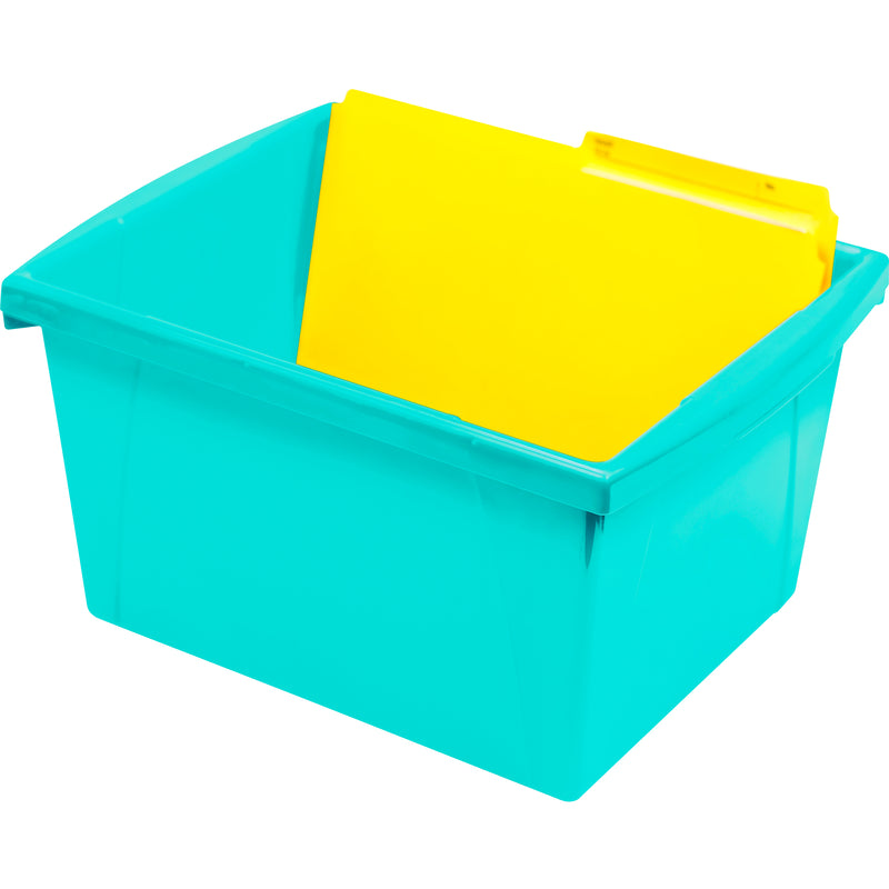 4 Gallon Storage Bin, Teal