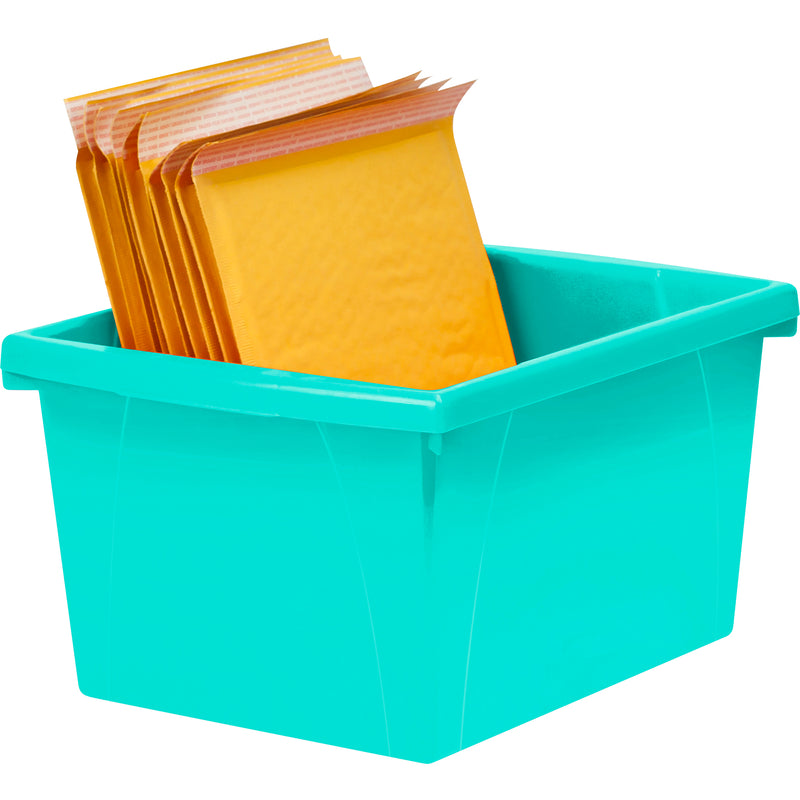 4 Gallon Storage Bin, Teal