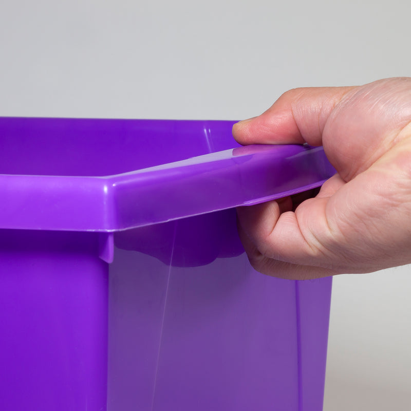 4 Gallon Storage Bin, Purple