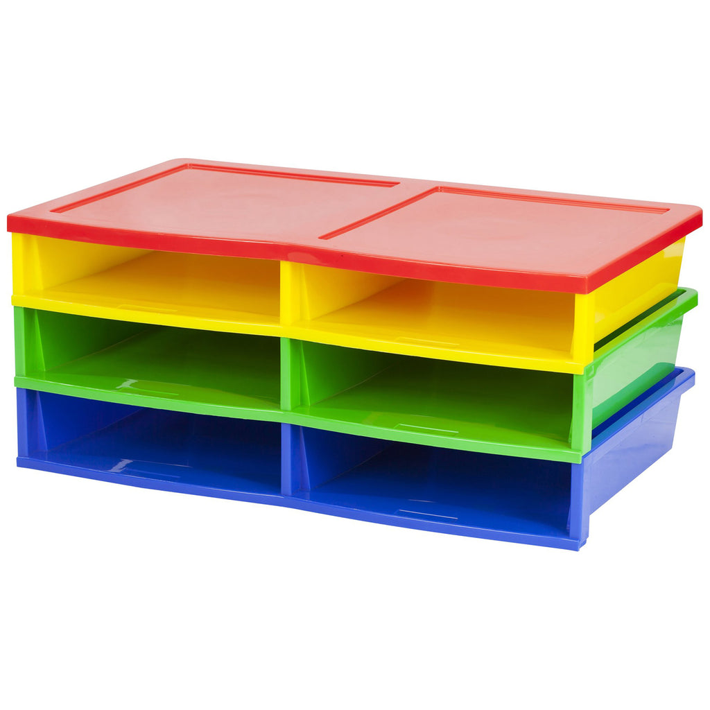 Quick Stack Literature Organizer 6 Compartments