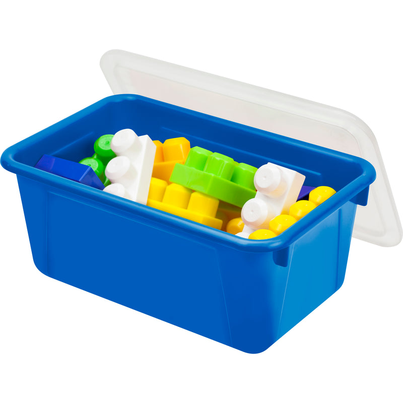Small Cubby Bin With Cover Blue Classroom