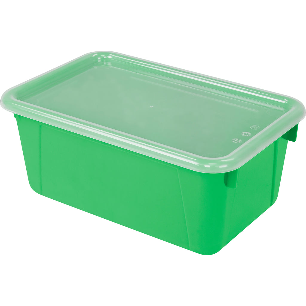 Small Cubby Bin With Cover Green Classroom