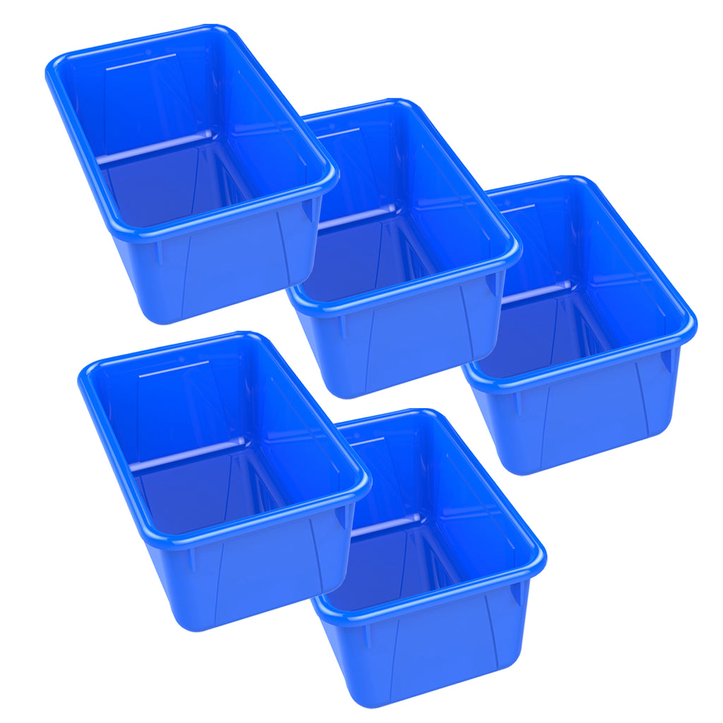 (5 Ea) Small Cubby Bin Blue