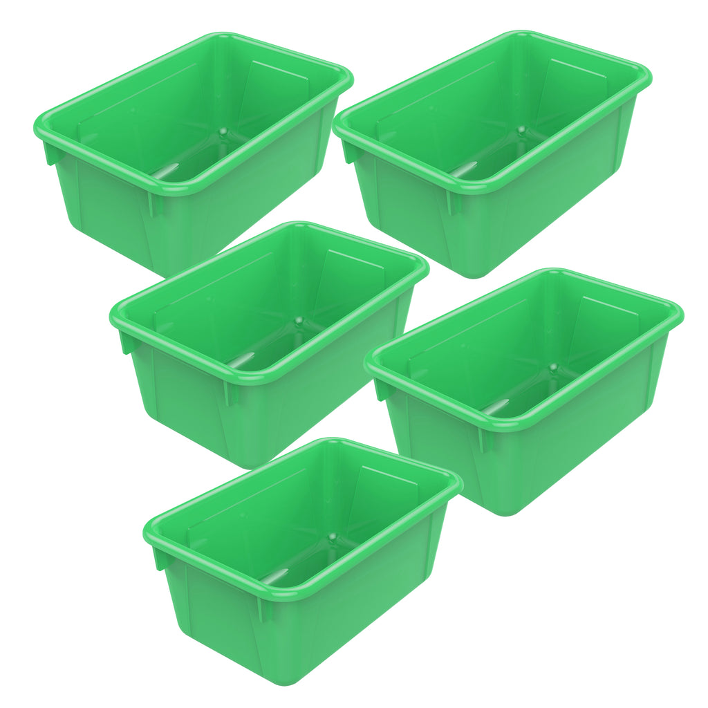 (5 Ea) Small Cubby Bin Green