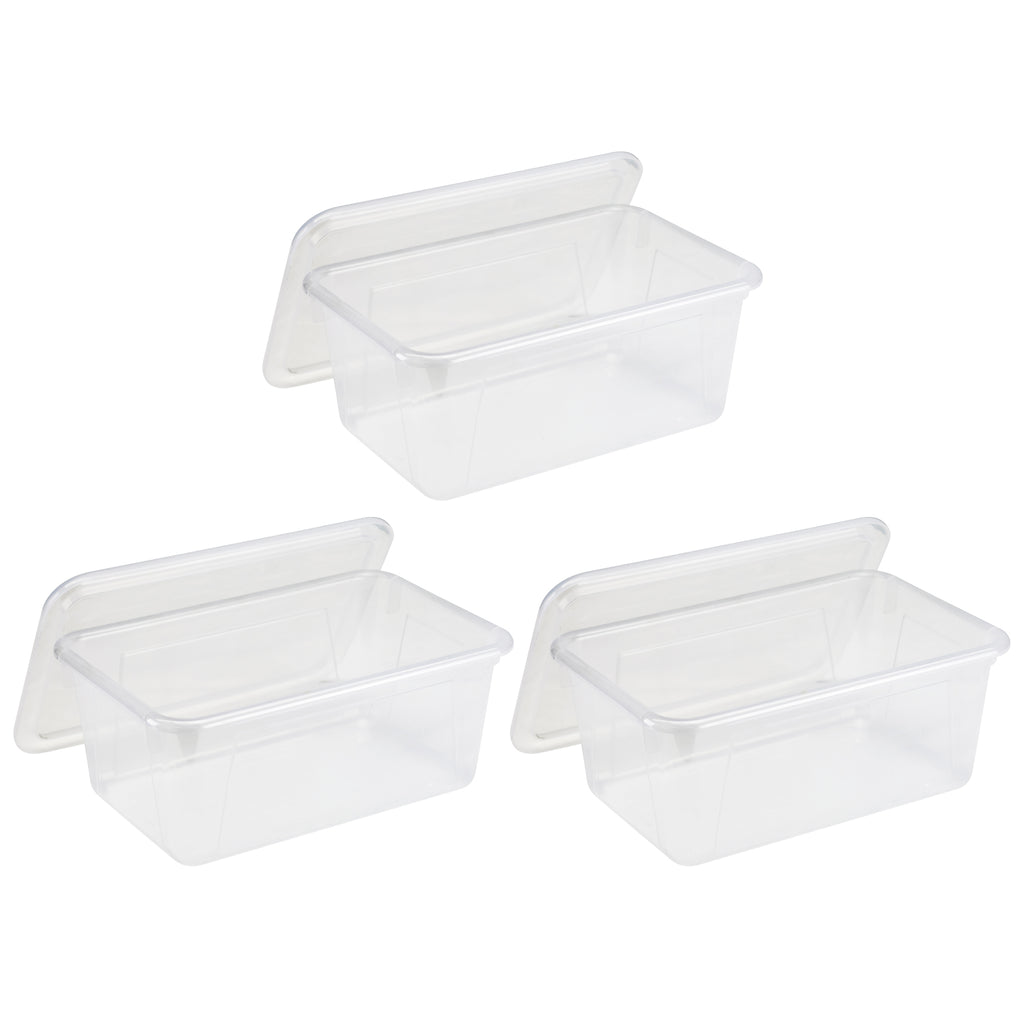 (3 Ea) Clear Cubby With Lid