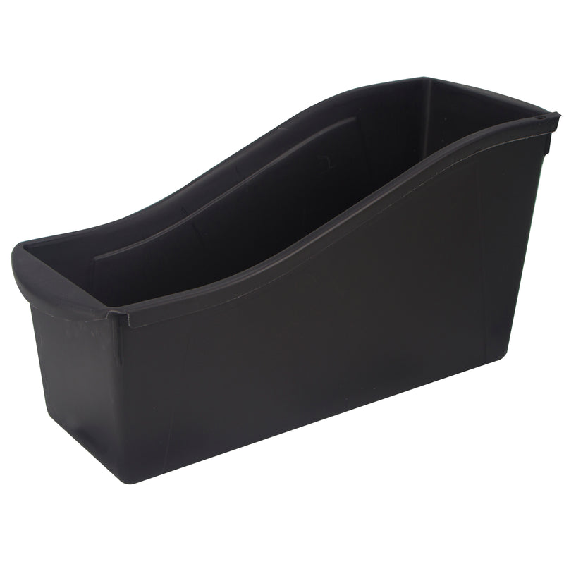 (6 Ea) Large Book Bin Black