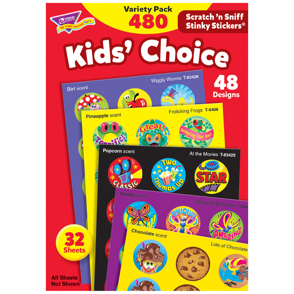 Stinky Stickers Round Super 480-pk Saver