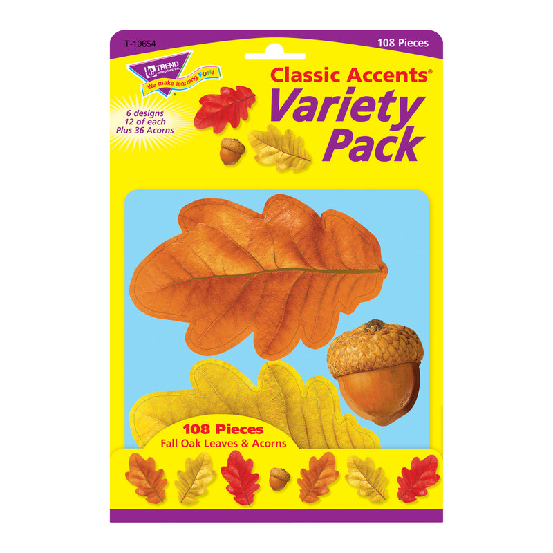 Oak Leaves Acorns Class Variety Pk Accents Decoartions