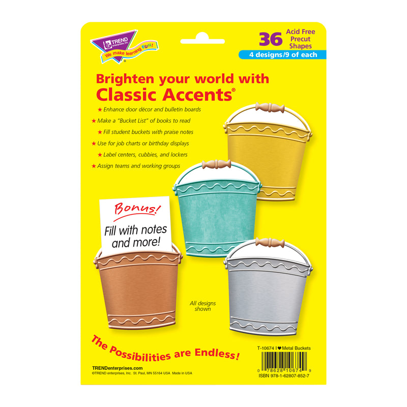 Buckets Classic Accents Variety Pk I Love Metal