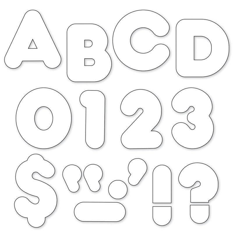 Ready Letters 4 Inch Casual White