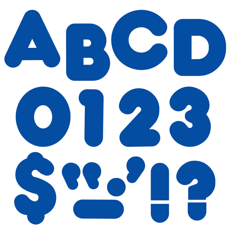 (6 Pk) Ready Letters 4in Casual Royal Blue