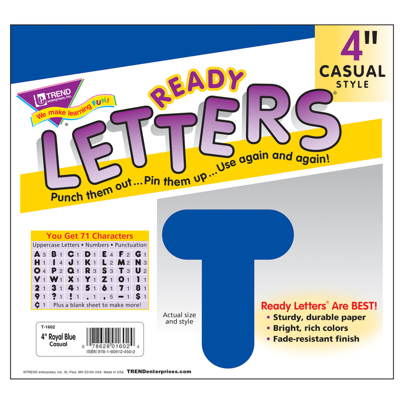 Ready Letters 4 Casual Royal Blue