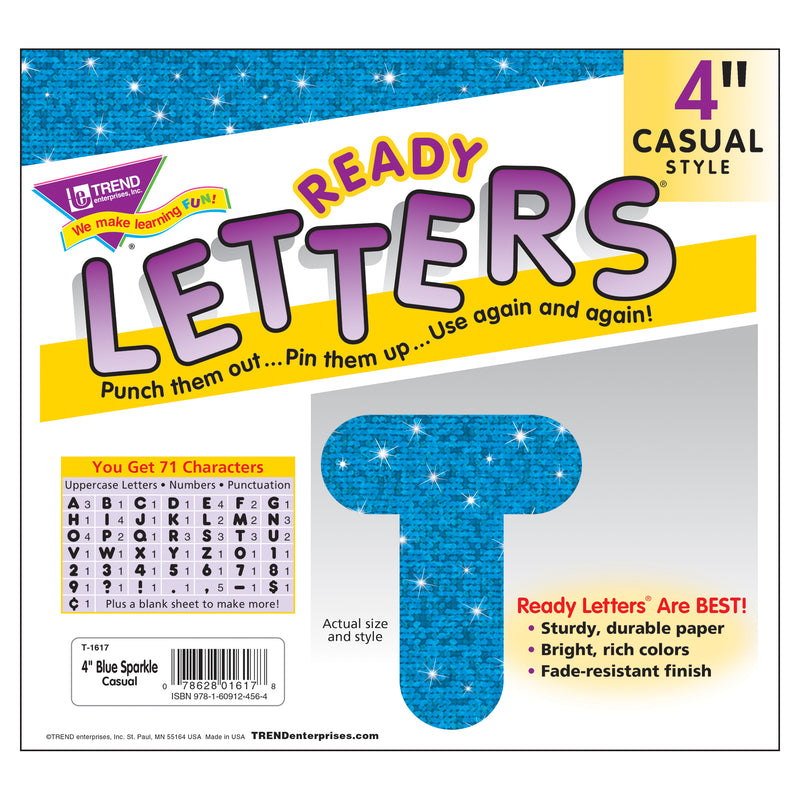 Ready Letters 4 Casual Blue Sparkle