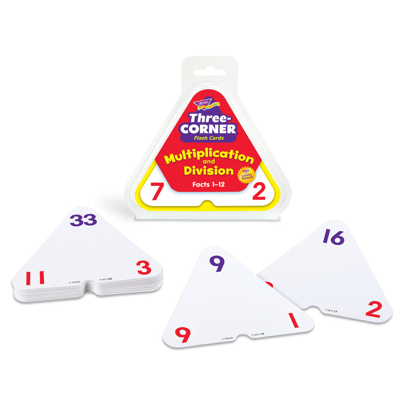 Three-corner Flash Cards 46-pk Multiplication & Division