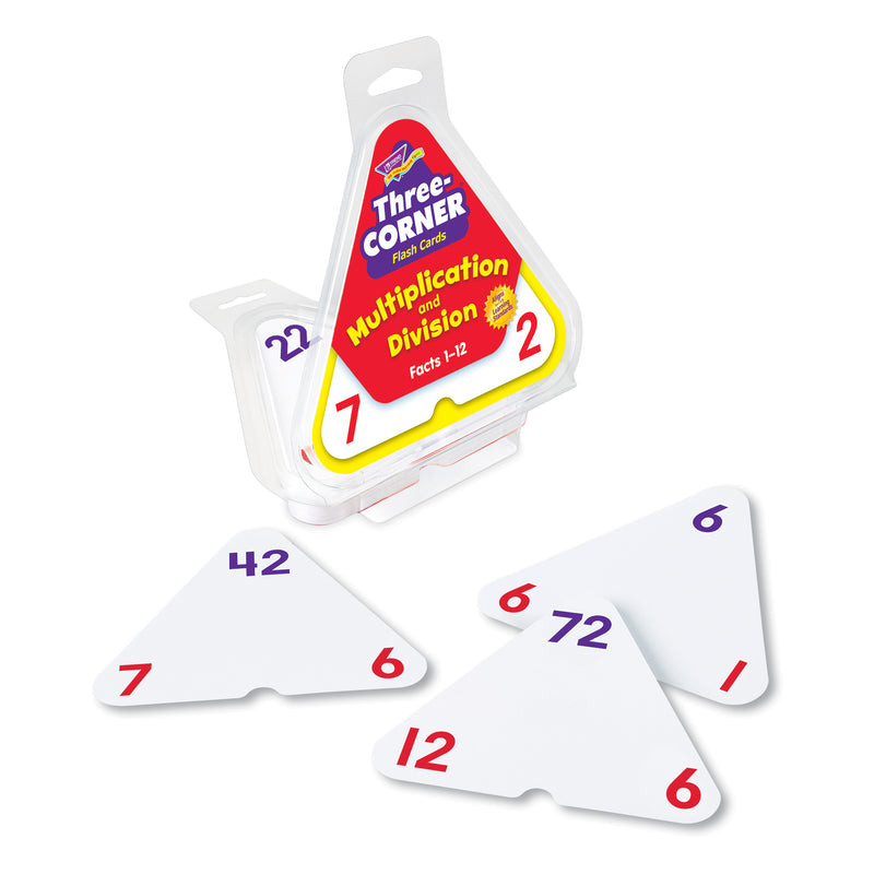 Three-corner Flash Cards 46-pk Multiplication & Division