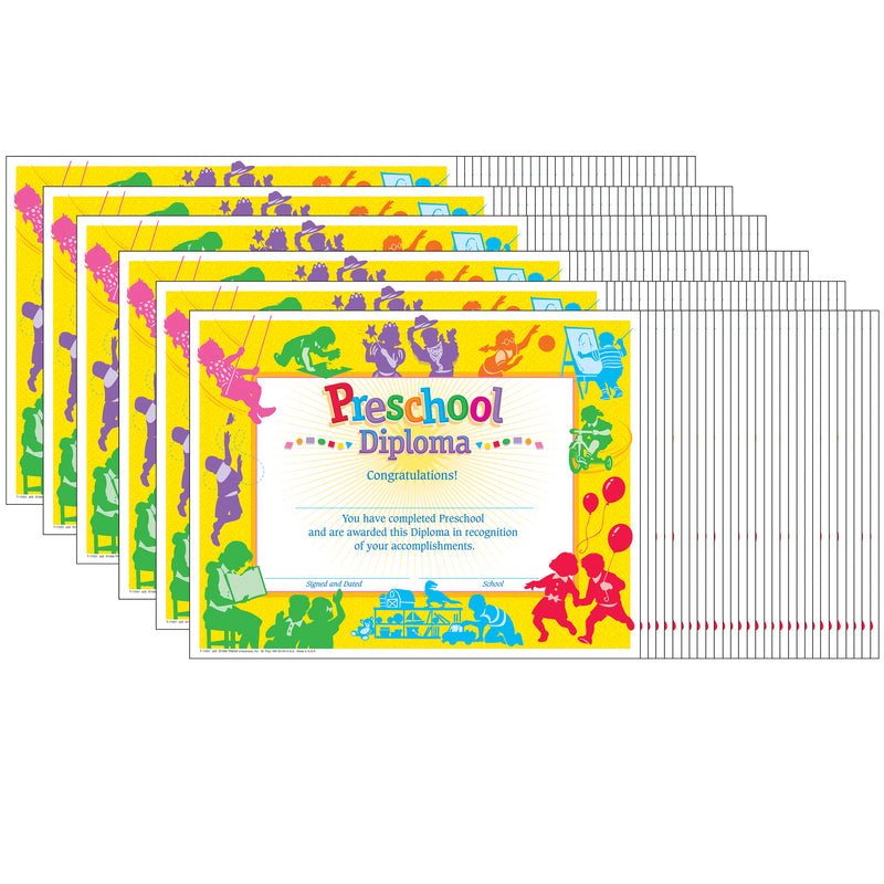 (6 Pk) Classic Diploma Preschool 30 Per Pk 8.5x11