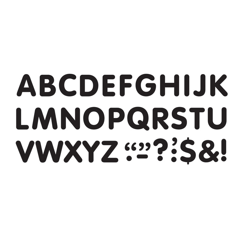 Stick-eze 2in Letters & Marks Black