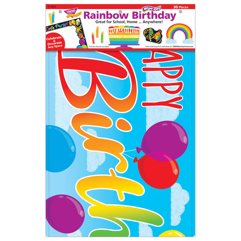 Rainbow Birthday Learning Set