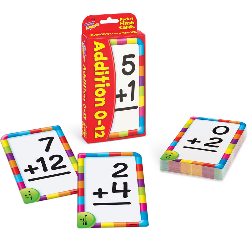Pocket Flash Cards Addition 56-pk 3 X 5 Two-sided Cards