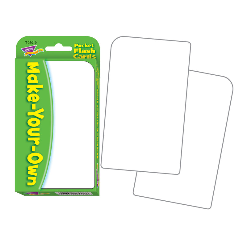 Pocket Flash Cards Make 56-pk Your Own 3 X 5 Two-sided Cards