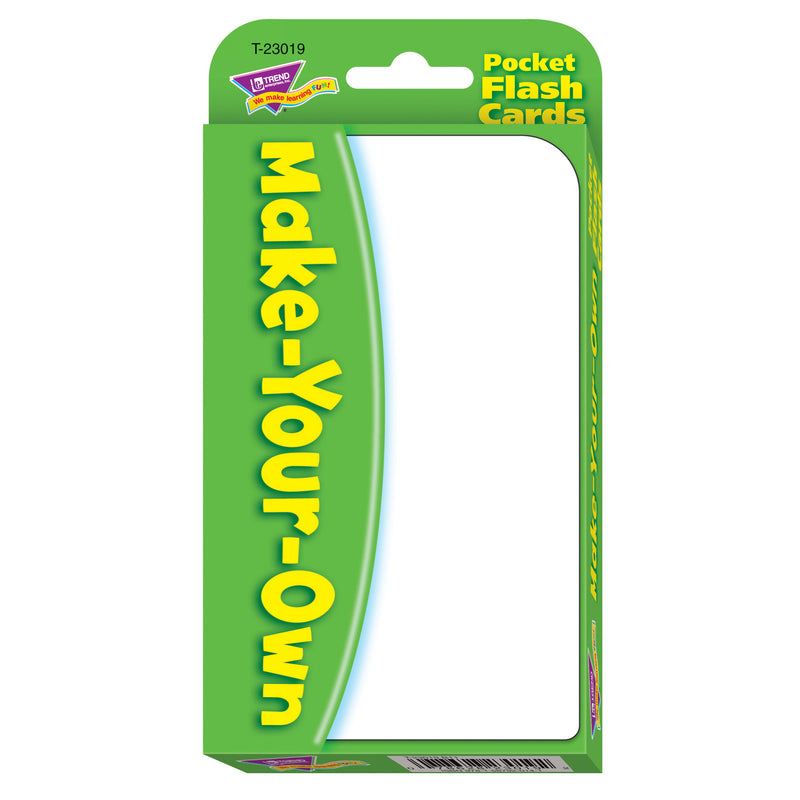 Pocket Flash Cards Make 56-pk Your Own 3 X 5 Two-sided Cards