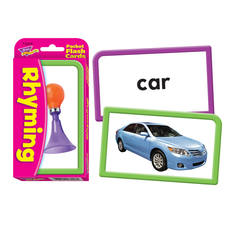 Pocket Flash Cards Rhyming 56-pk 3 X 5 Two-sided Cards