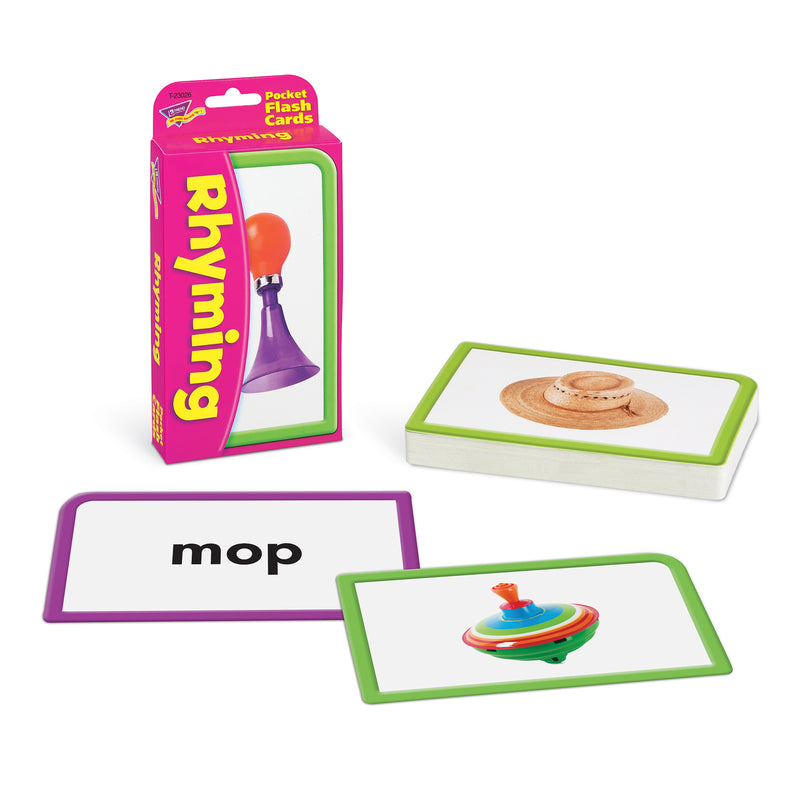 Pocket Flash Cards Rhyming 56-pk 3 X 5 Two-sided Cards