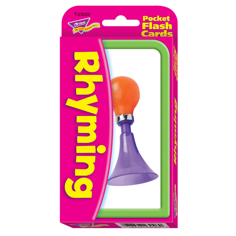 Pocket Flash Cards Rhyming 56-pk 3 X 5 Two-sided Cards