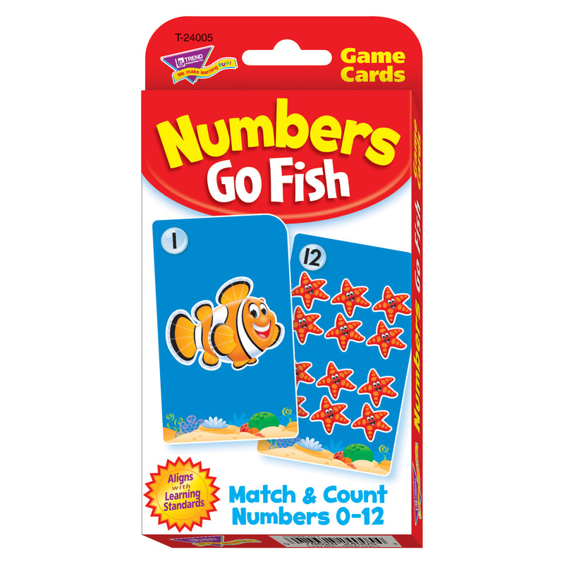 (6 Ea) Challenge Cards Numbers Go Fish