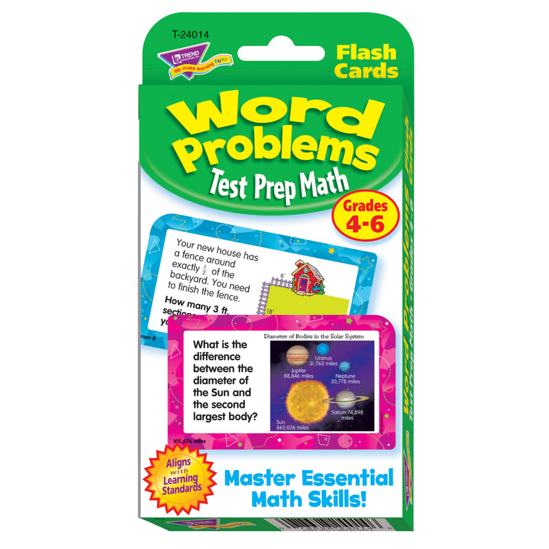 Challenge Cards Test Prep Math Gr 4- 6 Word Problems