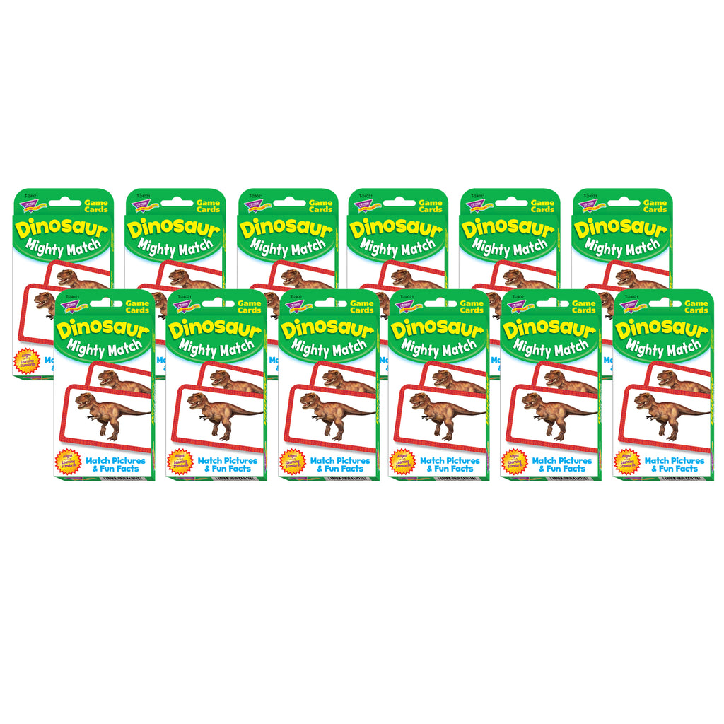 Dinosaur Mighty Match Challenge Cards®, 12 Packs