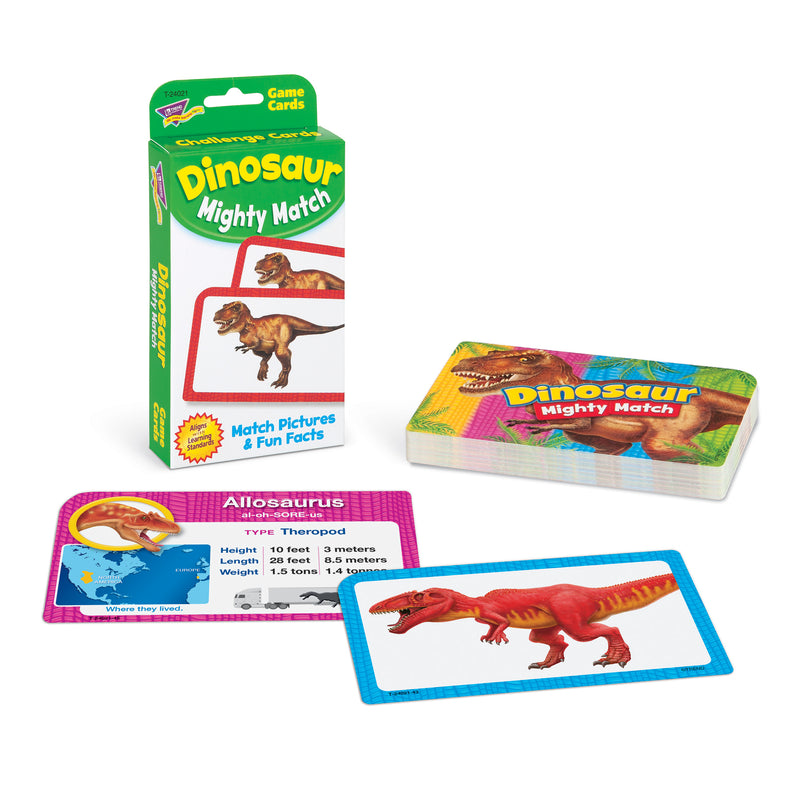 Dinosaur Mighty Match Challenge Cards