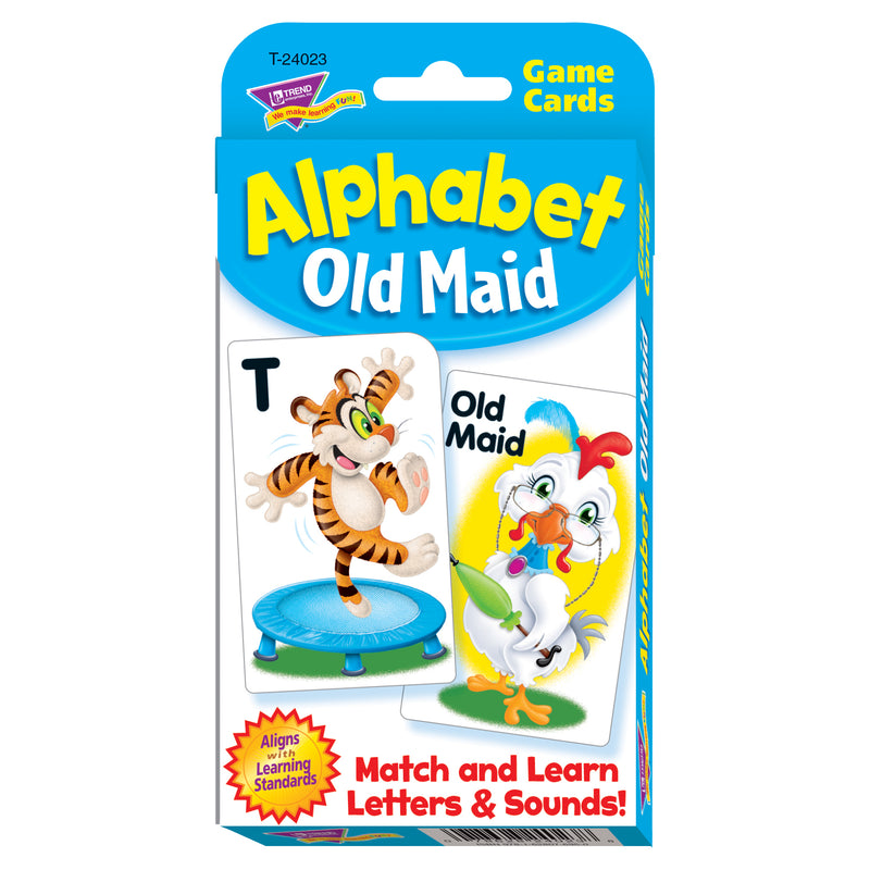 (6 Pk) Alphabet Old Maid Challenge Cards