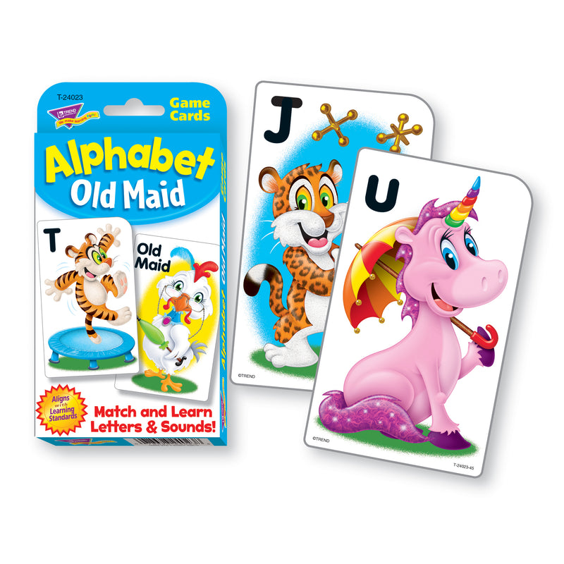 Alphabet Old Maid Challenge Cards