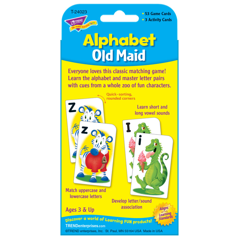 Alphabet Old Maid Challenge Cards