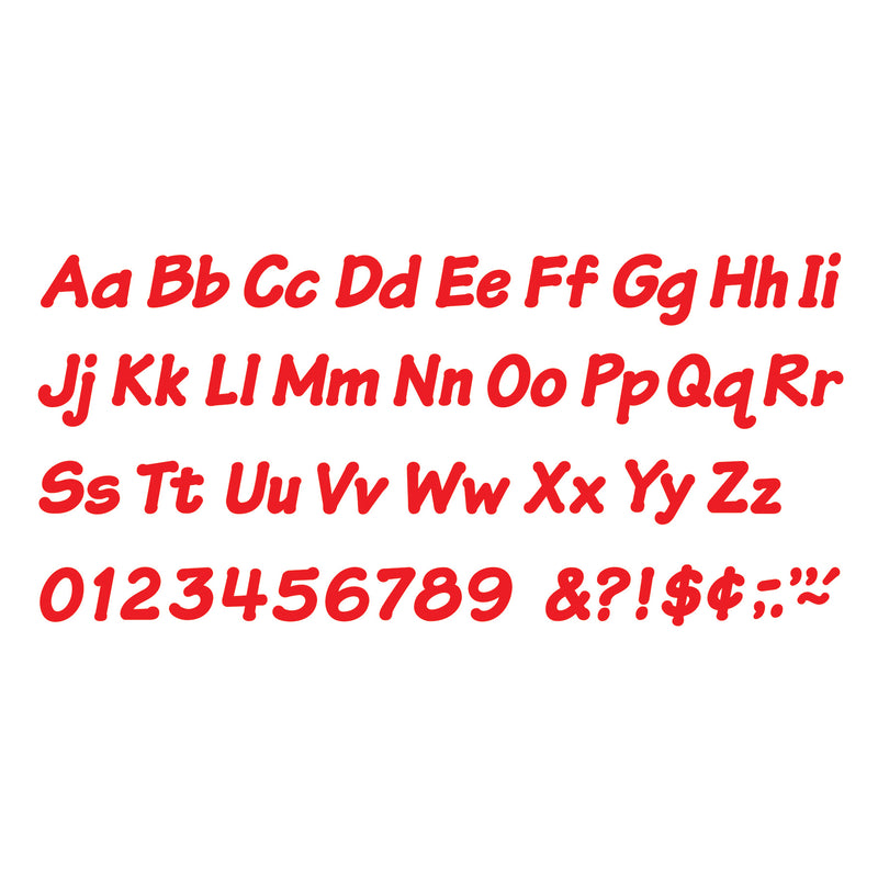 Ready Letters 4 Inch Italic Red