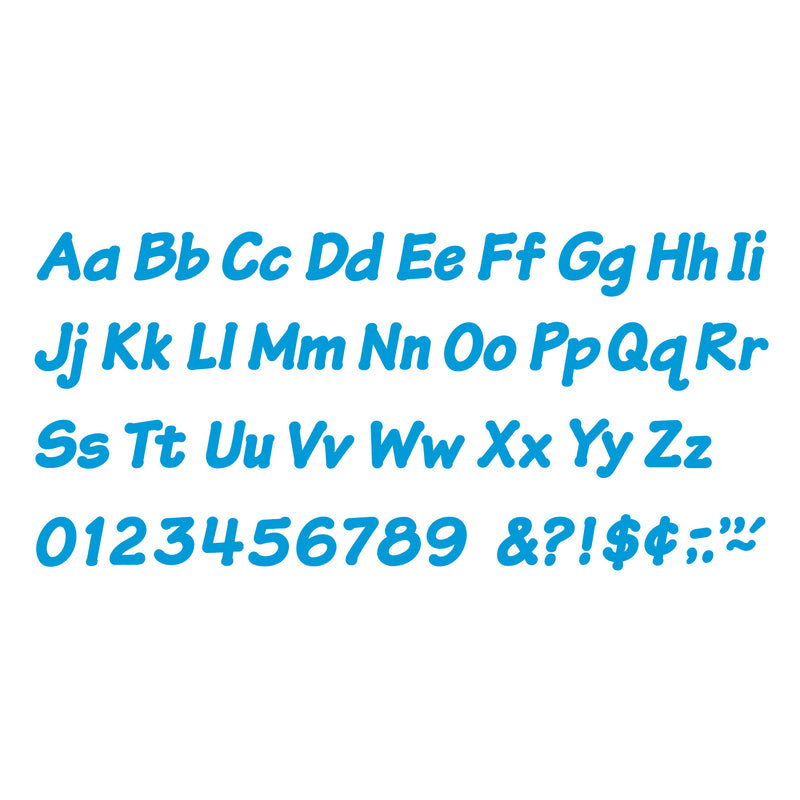 Ready Letters 4 Inch Italic Blue