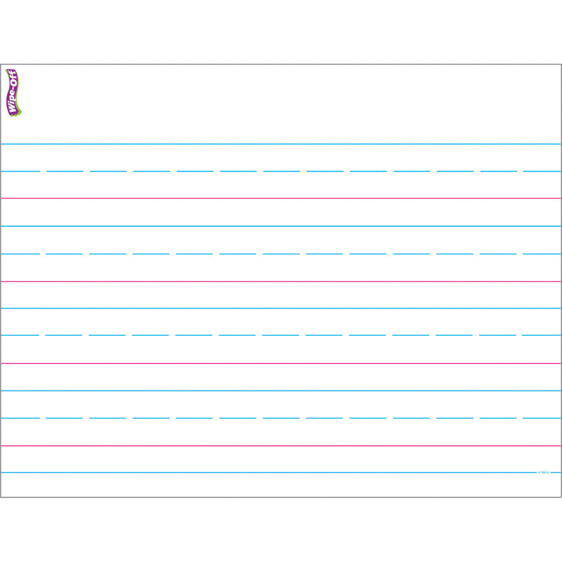 Handwriting Paper Wipe Off Chart 17x22