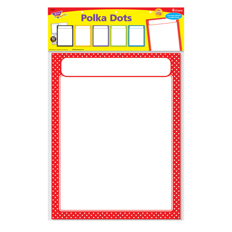 Polka Dots Learning Charts