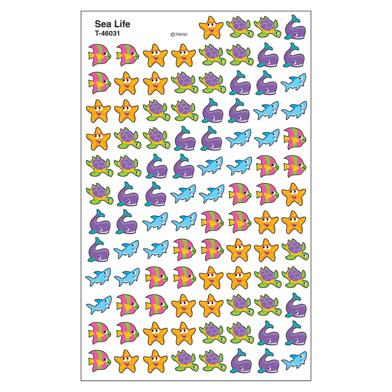 (6 Pk) Supershapes Sea Life Stickers