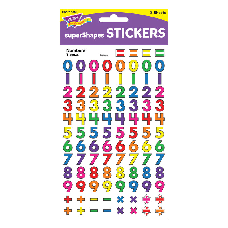 Sticker Number Supershapes