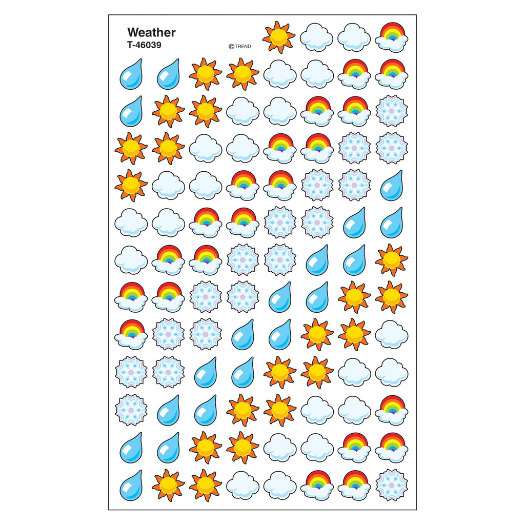 (6 Pk) Supershape Stickers Weather