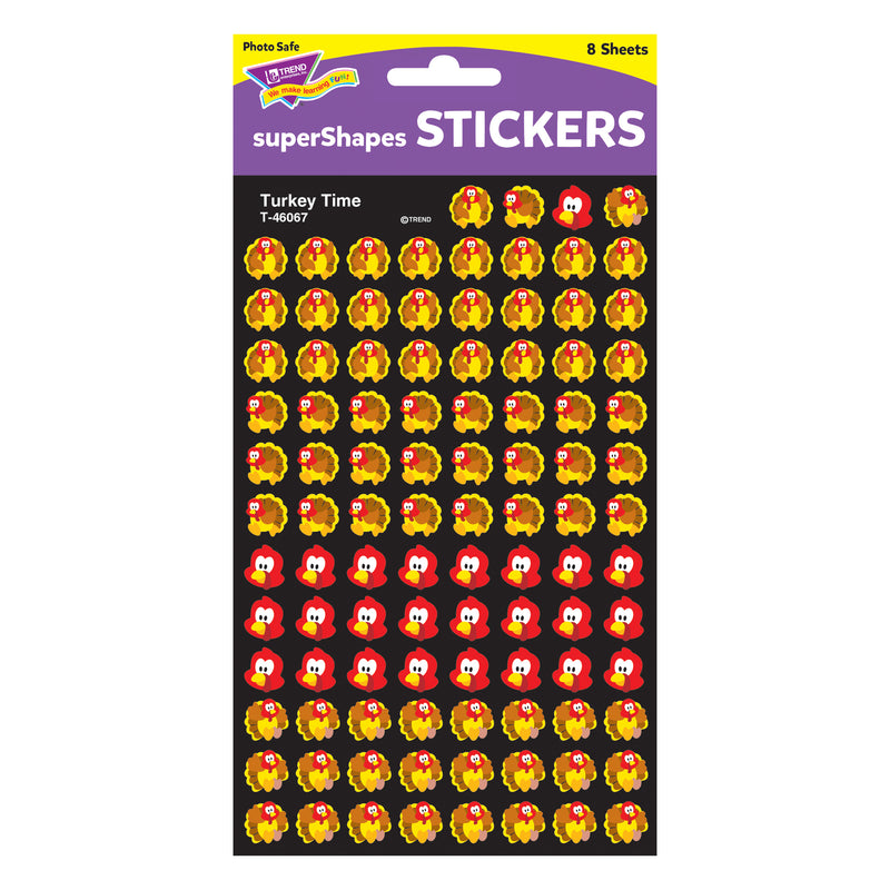 Supershapes Stickers Turkey Time