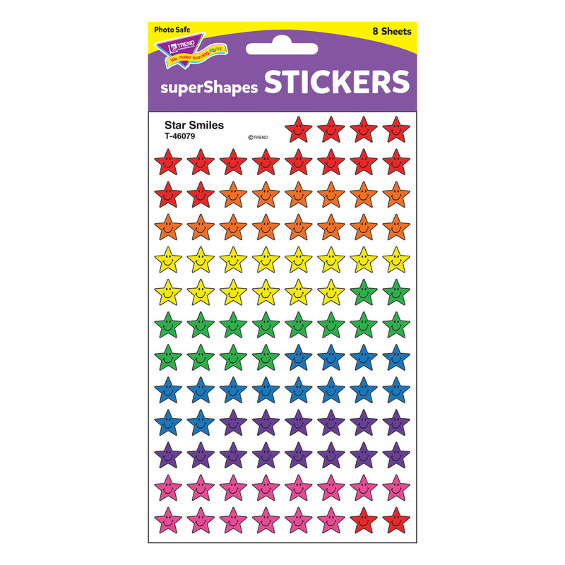 Star Smiles Supershape Superspots Shapes Stickers