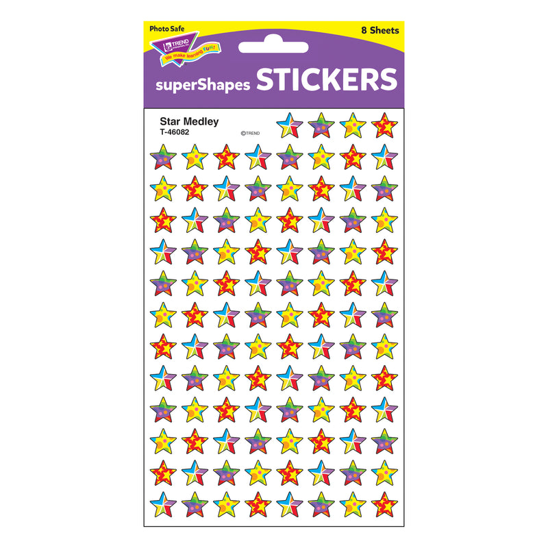 Star Medley Supershape Superspots Shapes Stickers